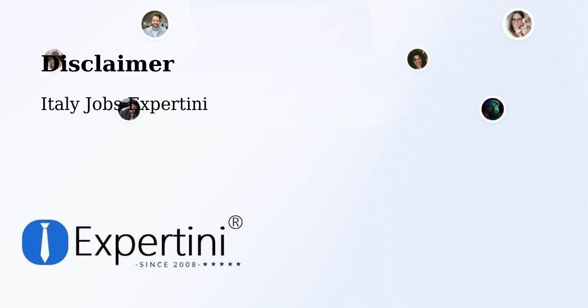 Disclaimer – Castenaso - Italy Jobs Expertini